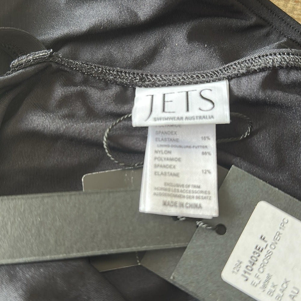 JETS Australian Elegant Black Swimsuit with Ruched Detail - Picture 7 of 8